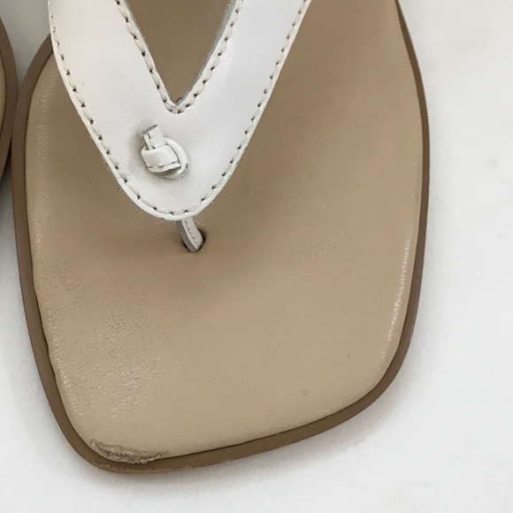 ETIENNE AIGNER Leather Sandals Low Block Heel Slingback Slip On Women’s Size 7.5 - Picture 6 of 16